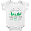 life is short take the trip buy the shoe Baby Onesie
