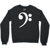 bass cleff funny Crewneck Sweatshirt