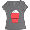totoro peanut Women's Triblend Scoop T-shirt