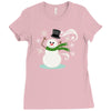 windy snowman Ladies Fitted T-Shirt