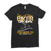 I'm A Nice Biker Grandpa So If I'm An Asshole To You You Need To Ask Y Ladies Fitted T-Shirt