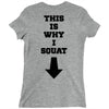 This Is Why I Squat Ladies Fitted T-Shirt