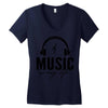 music is my life Women's V-Neck T-Shirt