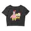 spongebob squarepants and patrick christmas Crop Top