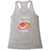 fight for the things you love pizza donuts Racerback Tank