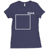 think outside the box Ladies Fitted T-Shirt