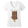 girls love me Women's V-Neck T-Shirt