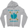 IT'S NEVER A CRIME TO EXIST Franky  One Piece Zipper Hoodie