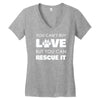 rescue love Women's V-Neck T-Shirt