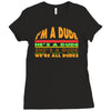 i'm a dude Ladies Fitted T-Shirt