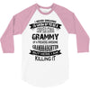 Super Cool Grammy Of A Freaking Awesome Granddaughter 3/4 Sleeve Shirt