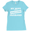 awesome husband Ladies Fitted T-Shirt