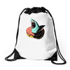 donut shark! Drawstring Bags