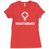vagitarian sex hetero bucks night vegetarian male female costume Ladies Fitted T-Shirt