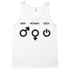 man woman geek symbols Tank Top