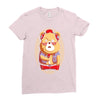 brown bear Ladies Fitted T-Shirt