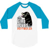 This Girl Loves Rottweiler 3/4 Sleeve Shirt
