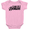 Avengers Silhouette Baby Bodysuit
