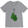 liver cancer boxing glover V-Neck Tee