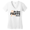 No One Fights Alone Women's V-Neck T-Shirt