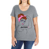 girl power survivor breast cancer Ladies Curvy T-Shirt