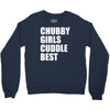 chubby girls cuddle best Crewneck Sweatshirt