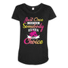 just once i want to be somebody elses fi̇rst choice Maternity Scoop Neck T-shirt