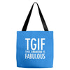tgif grandma fabulous funny Tote Bags
