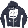 bon iver face Zipper Hoodie