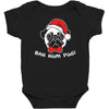 bah hum pug scrooge grinch christmas Baby Bodysuit