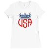 made in usa Ladies Fitted T-Shirt