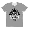 Kraken Loves Boat All Over Women's T-shirt