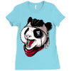 panda pirate Ladies Fitted T-Shirt