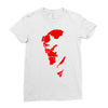 hellboy comic superhero cool Ladies Fitted T-Shirt