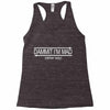 dammit palindrome Racerback Tank