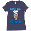 kiss the cook Ladies Fitted T-Shirt