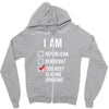 republican, democrat, busy slaying dragons fantasy Zipper Hoodie