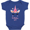 birthday unicorn family series birthday girl Baby Bodysuit