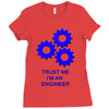 trust me im an engineer Ladies Fitted T-Shirt