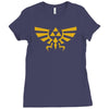 zelda hyrule royal crest tee triforce t game Ladies Fitted T-Shirt
