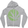 cannabis finger printing Zipper Hoodie