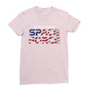 United States Space Force American Flag Ladies Fitted T-Shirt