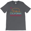 neon sign california republic flag bear T-Shirt
