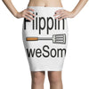 flippin awesome cooking greeting Pencil Skirts