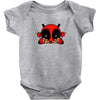 deadpool cartoon Baby Bodysuit