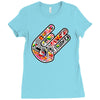 adesivo  hand shocker stickers bomb decal usdm jdm Ladies Fitted T-Shirt