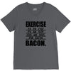 exercise eggs are sides for bacon t shirt funny college tee shirt brea V-Neck Tee