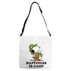 Happiness is Camp Adjustable Strap Totes