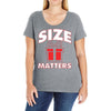 size matters Ladies Curvy T-Shirt