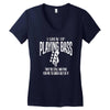 bass1 Women's V-Neck T-Shirt